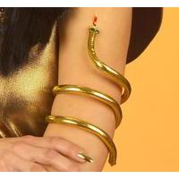 gold metal snake armband bracelet