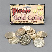 Gold Plastic Pirate Coins
