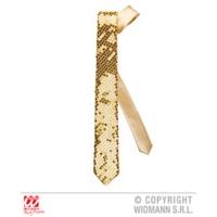Gold Fancy Dress Sequinned Necktie
