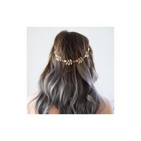 gold leaves grecian headband