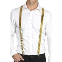 Gold Sequin Costume Braces.