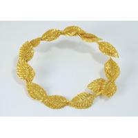 gold deluxe roman laurel wreath