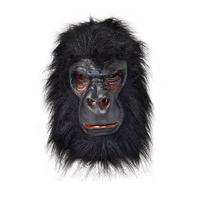 Gorilla Overhead Mask With Black Hair
