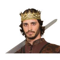 gold mens medieval fantasy crown