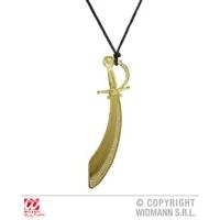 Gold Pirate Cutlass Necklace