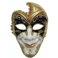 Gold, Black & White Men\'s Full Face Mask