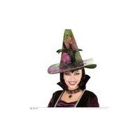 Gother Witch Hat With Decoration Halloween Fancy Dres