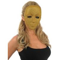 Gold Full Face Costume Mask
