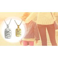 Gold Mum & Daughter Necklace