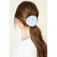 googly eyed pom pom hair tie