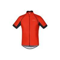 Gore Bike Wear Power Windstopper Soft Shell Zip-Off Long Sleeve Jersey | Orange - XL