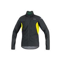 gore bike wear element windstopper active shell jacket blackyellow xl