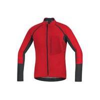 gore bike wear alp x pro windstopper zip off jersey redblack m