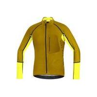 gore bike wear alp x pro windstopper zip off jersey gold m