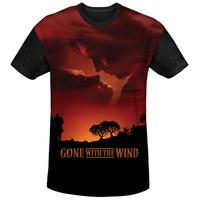 gone with the wind sunset black back