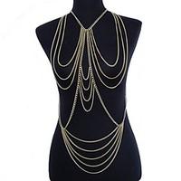 Gold Plated Body Chain Party / Daily / Casual 1pc Christmas Gifts
