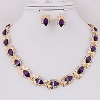 Gold-plated New Fashion resin trendy (Including Necklace, Earring) Jewelry Sets