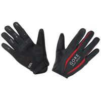 gore bike wear power long gloves blackred xxxl