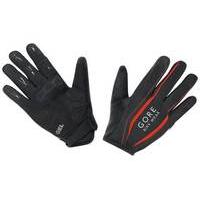 gore bike wear power long gloves blackorange s