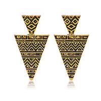 Gold Plated Alloy Fashion Geometric Gold Jewelry Wedding Party Daily Casual Sports 1 pair