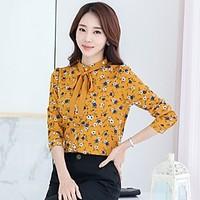 going out casualdaily work cute street chic blouse floral stand long s ...