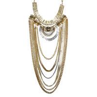 Gold And Silver Multi Chain Necklace