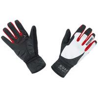 Gore Bike Wear Power Windstopper Soft Shell Women\'s Gloves | Black/White - L
