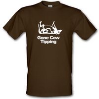 Gone Cow Tipping male t-shirt.