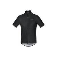 Gore Bike Wear Power Windstopper Softshell Short Sleeve Jersey | Matt Black - XXL