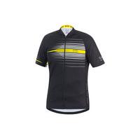 gore bike wear element razor short sleeve jersey blackyellow m