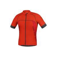 gore bike wear alp x pro short sleeve jersey orange l