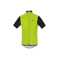 Gore Bike Wear Power Windstopper Softshell Short Sleeve Jersey | Yellow/Black - XS