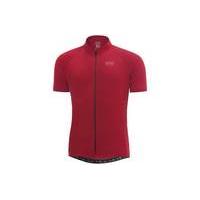 gore bike wear element 20 short sleeve jersey red l