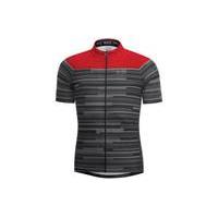 Gore Bike Wear Element Stripes Short Sleeve Jersey | Black/Red - S