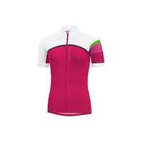 gore bike wear power womens cc short sleeve jersey pinkwhite 40