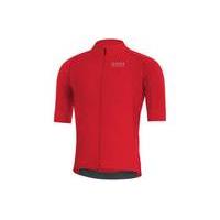 gore bike wear oxygen light short sleeve jersey red l