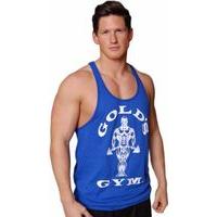 golds gym muscle joe premium stringer tank medium royal blue