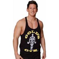 golds gym muscle joe premium stringer tank medium black