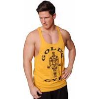 golds gym muscle joe premium stringer tank xl gold