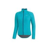 gore bike wear power womens gore windstopper zip off jersey blue 40