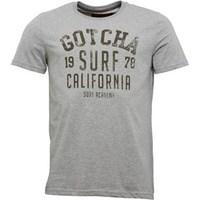 Gotcha Mens Printed Fashion T-Shirt Grey Marl