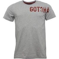 Gotcha Mens Printed Fashion T-Shirt Grey Marl