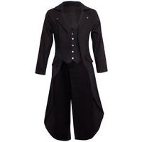 Gothic Victorian Tailcoat Jacket - Size: XXL