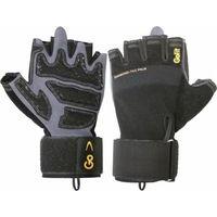 GoFit Diamond-Tac Wrist Wrap Gloves Medium Black