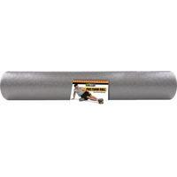 gofit professional foam roller 6 inch diameter x 36 inch width grey