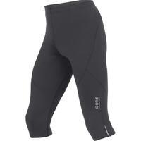 gore running wear essential three quarter tights mens