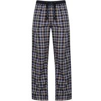 gonson checked cotton lounge pants in violet blue tokyo laundry