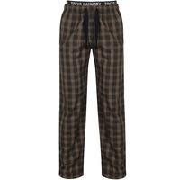 Godfrey Checked Cotton Lounge Pants in Grey  Tokyo Laundry