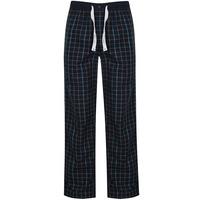 Golford Grid Print Cotton Lounge Pants in Blue Check  Tokyo Laundry