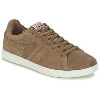 gola equipe suede mens shoes trainers in brown